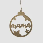 Bola de Navidad con detalles de estrellas personalizable