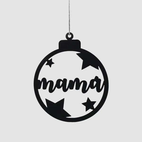 Bola de Navidad con detalles de estrellas personalizable