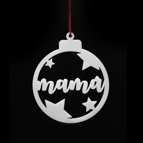 Bola de Navidad con detalles de estrellas personalizable