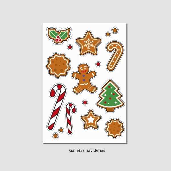 Pack de stickers navideños (varios diseños)