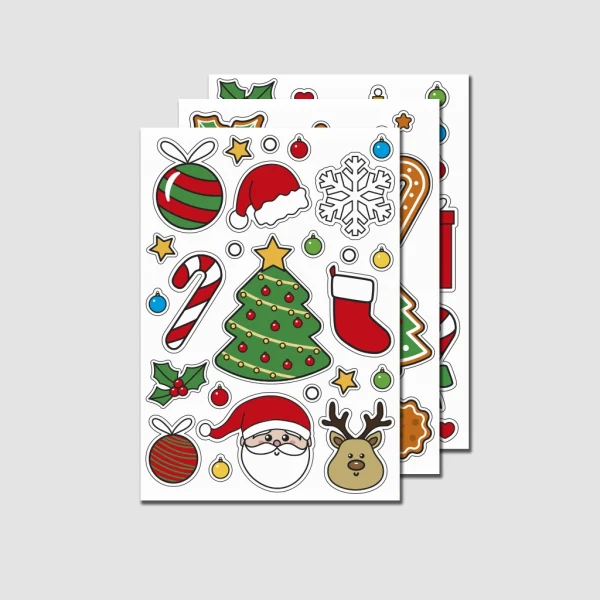 Pack de stickers navideños (varios diseños)