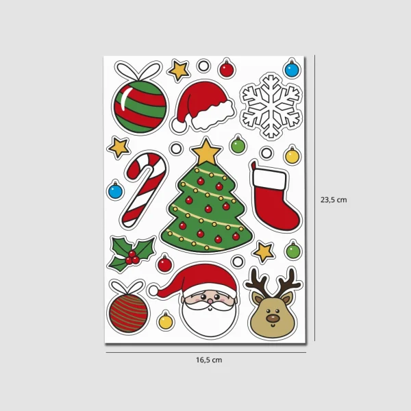 Pack de stickers navideños (varios diseños)