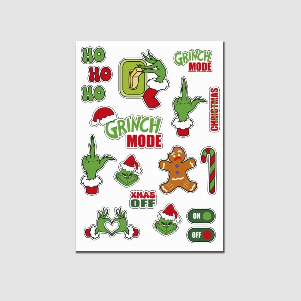 Pack de stickers “Grinchmas”