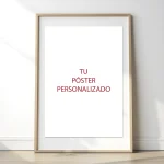 Póster personalizado: sube tu imagen