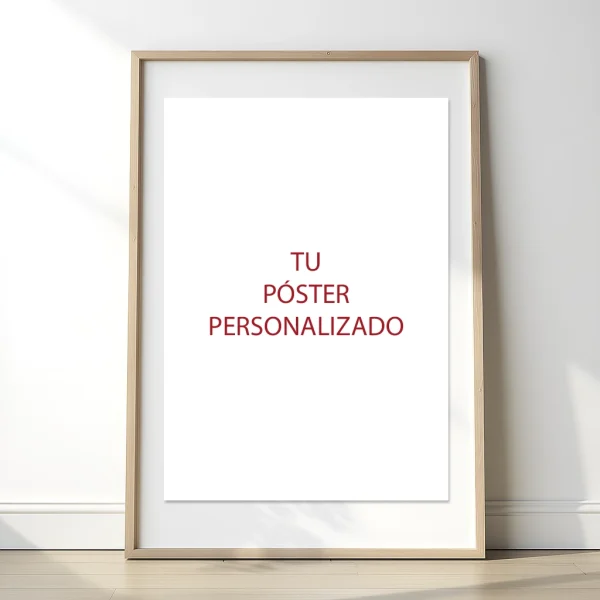 Póster personalizado: sube tu imagen