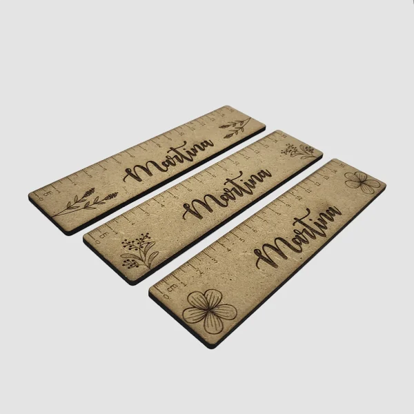 Regla de madera personalizada: varios diseños