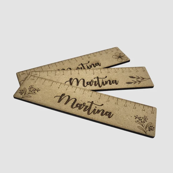 Regla de madera personalizada: varios diseños