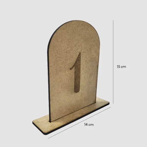 Número de mesa para bodas, bautizos, comuniones