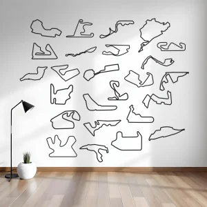 Vinilo para pared "circuitos F1"