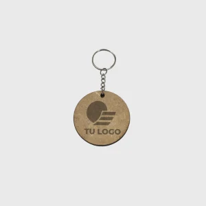 Llavero de madera con tu logo personalizado
