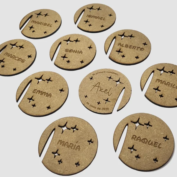 Marcasitios de estrellas para vaso o copa