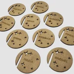 Marcasitios de estrellas para vaso o copa