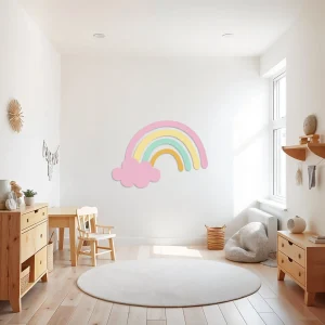 Vinilo para pared infantil "arcoíris"