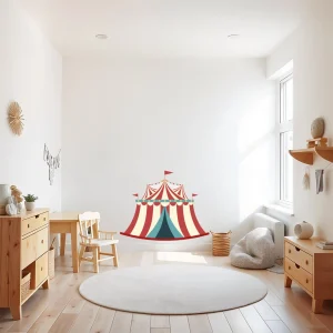 Vinilo para pared infantil "carpa de circo"