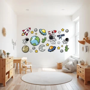 Lámina de vinilo para pared espacial