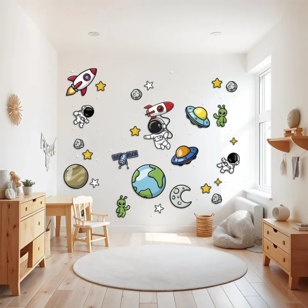 Lámina de vinilo para pared espacial
