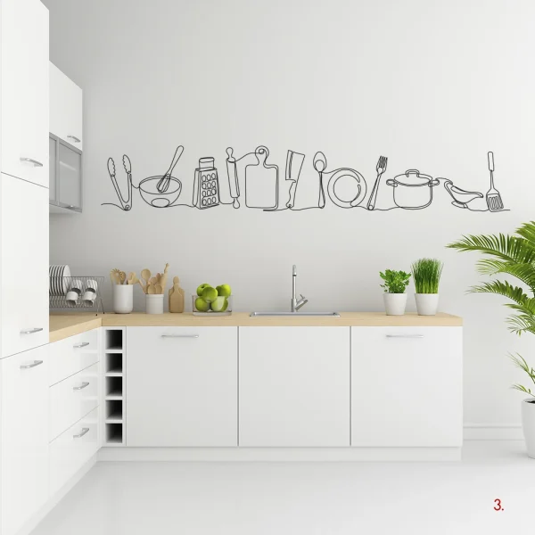 Vinilo para pared de cocina (elige tu diseño)