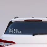 Pegatina de vinilo para coche familiar