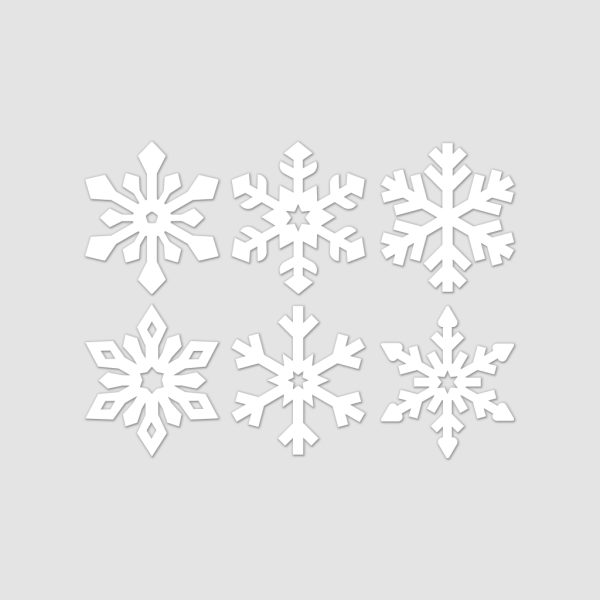 Vinilos para ventana "copos de nieve"