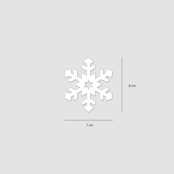 Vinilos para ventana "copos de nieve"